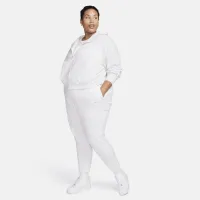 Nike Sportswear Chill Terry женская Loose Full-Zip French Terry Толстовка с капюшоном (большие размеры) цвет коричневый