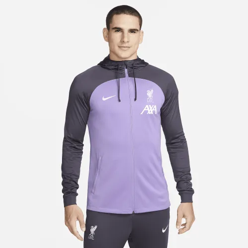 Liverpool FC Strike Third чоловічі Nike Dri-FIT Soccer Hooded Track Куртка колір фіолетовий
