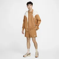 Nike Club мужские Woven Flow шорты цвет коричневый