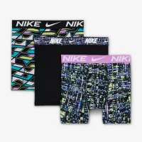 Nike Dri-FIT Micro Print Big детские трусы (3 пары) цвет фиолетовый