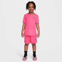 Nike Dri-FIT Kylian Mbappé Little дитячі ACD25 Short Sleeve Top and шорти комплект Pink