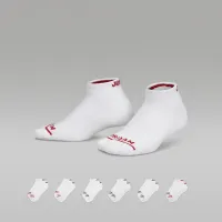 Nike Jordan Big детские Legend Crew носки (6 пары) цвет белый