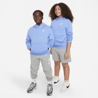 Nike Sportswear Club Fleece Big детские Pullover Толстовка с капюшоном (Extended Size) синий