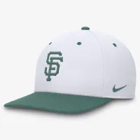 San Francisco Giants Bicoastal 2-Tone Pro мужские Nike Dri-FIT MLB Adjustable Hat цвет белый