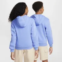 Nike Sportswear Club Fleece Big детские Pullover Толстовка с капюшоном синий
