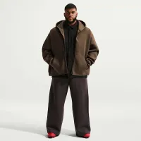 Nike Tech мужские Fleece Full-Zip Толстовка с капюшоном цвет коричневый