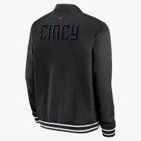 Cincinnati колір червонийs Authentic Collection City Connect чоловічі Nike MLB Full-Zip Bomber Куртка колір чорний