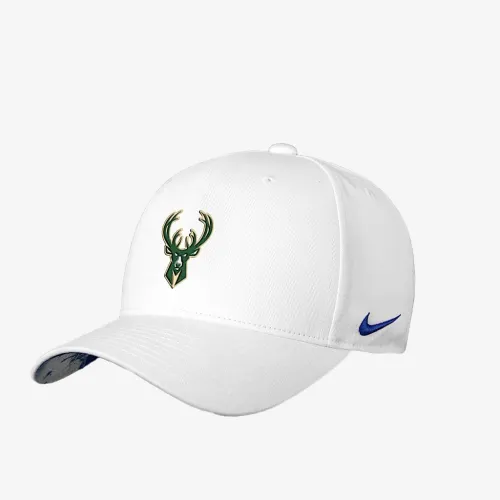 Milwaukee Bucks Rise Nike NBA Adjustable Cap колір білий