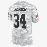 Bo Jackson Las Vegas Raiders Salute to Service мужские Nike Dri-FIT NFL Limited Jersey цвет белый