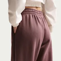 Nike Sportswear Phoenix Fleece женская С высокой Талией оверсайз Sweatpants цвет фиолетовый