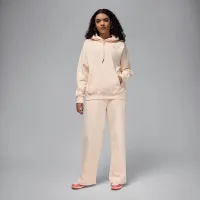 Nike Jordan Flight Fleece женская Satin-Lined Pullover Толстовка с капюшоном цвет коричневый