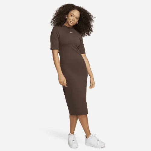 Nike Sportswear Essential женская Tight Midi Костюм цвет коричневый