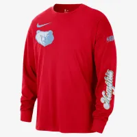 Memphis Grizzlies Courtside City Edition чоловічі Nike NBA Max90 Long-Sleeve футболка колір червоний
