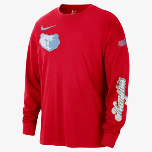 Memphis Grizzlies Courtside City Edition чоловічі Nike NBA Max90 Long-Sleeve футболка колір червоний