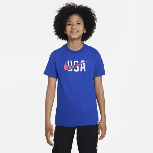 U.S. Swoosh Big дитячі Nike футболка блакитний