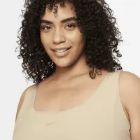 Nike Bliss Luxe женская тренировочные Костюм (большие размеры) цвет коричневый