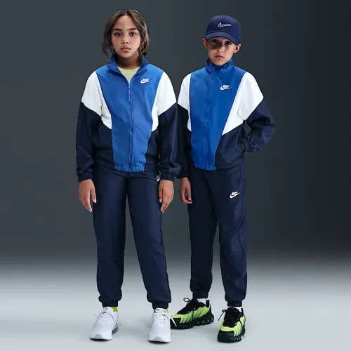 Nike Sportswear Big детские Woven Tracksuit синий