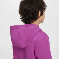 Nike Sportswear Club Fleece Big дитячі Pullover Толстовка з капюшоном колір фіолетовий