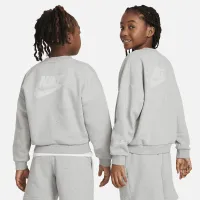 Nike Sportswear Icon Fleece Big дитячі оверсайз світшот колір сірий