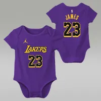 Nike LeBron James Los Angeles Lakers Baby Jordan NBA Bodysuit колір фіолетовий