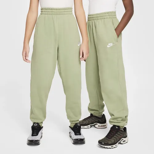 Nike Sportswear Club Fleece Big дитячі Loose Pants колір зелений