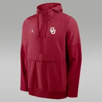 Nike Oklahoma Anorak чоловічі Jordan Brand College 1/2-Zip Hooded Куртка колір червоний