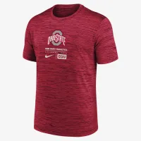Ohio State Buckeyes Campus Center Block Velocity мужские Nike Dri-FIT College футболка цвет красный