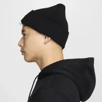 Nike Peak Swoosh Beanie колір чорний