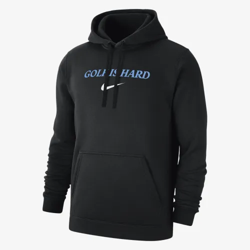 Nike Club Fleece мужские для гольфа Толстовка с капюшоном цвет черный