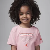 Nike Jordan Mini Me Toddler Flight Bike шорты набор Pink