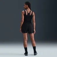 Nike One Fitted жіноча Dri-FIT Cropped Tank Top колір чорний