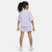 Nike Prep in Your Step Little дитячі шорти комплект колір фіолетовий