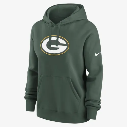 цвет зеленый Bay Packers Club женская Nike NFL Pullover Толстовка с капюшоном цвет зеленый
