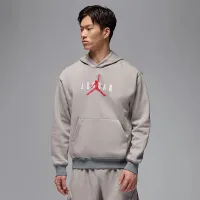 Nike Jordan Brooklyn Fleece мужские Pullover Толстовка с капюшоном цвет серый