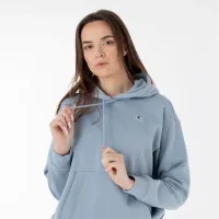 Кофта/футболка Champion C Embroidery Fleece Толстовка з капюшоном 115479-BS096 - Блакитна