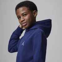 Nike Jordan MJ Brooklyn Big детские Fleece Pullover Толстовка с капюшоном синий