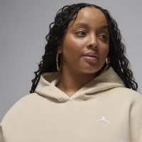 Nike Jordan Brooklyn Fleece жіноча Pullover Толстовка з капюшоном (великі розміри) колір коричневий
