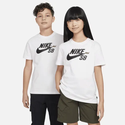 Nike SB Big дитячі футболка колір білий