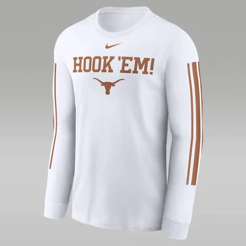 Texas Longhorns Local Spirit Slogan чоловічі Nike College Long-Sleeve футболка колір білий