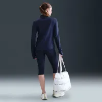 Nike One женская Therma-FIT 1/2-Zip Mid Layer синий