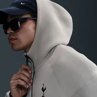 Tottenham Hotspur Tech Windrunner чоловічі Nike Soccer Fleece Full-Zip Толстовка з капюшоном колір сірий
