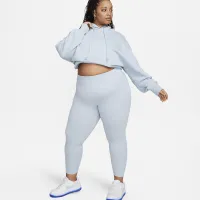 Nike Zenvy женская Gentle-Support С высокой Талией 7/8 Leggings (Plus Size) синий
