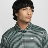 Nike Tour чоловічі Dri-FIT Striped для гольфу Polo колір зелений