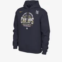 UConn 2024 чоловічі National Champ чоловічі Nike College баскетбольні Толстовка з капюшоном блакитний