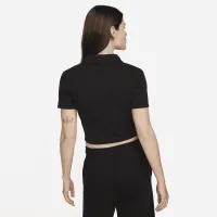Nike Sportswear Essential жіноча Short-Sleeve Polo Top колір чорний