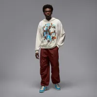 Nike Jordan Flight чоловічі оверсайз Pullover Толстовка з капюшоном колір білий