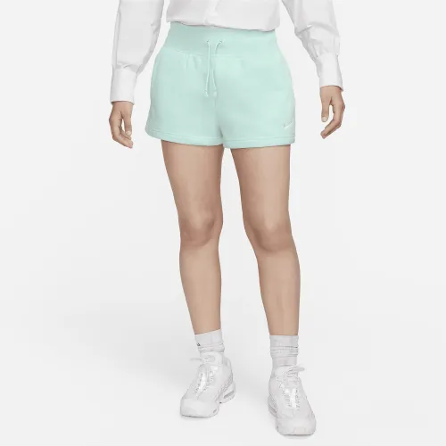 Nike Sportswear Phoenix Fleece жіноча З високою талією Loose шорти колір зелений