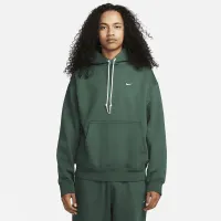 Nike Solo Swoosh мужские Fleece Pullover Толстовка с капюшоном цвет зеленый