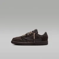 Nike Jordan 1 Low x Travis Scott Little дитячі Кросівки колір коричневий