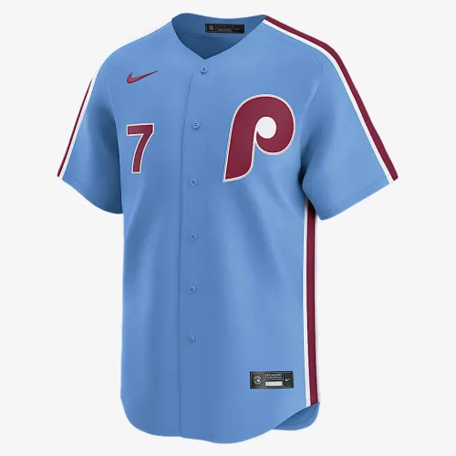 Trea Turner Philadelphia Phillies чоловічі Nike Dri-FIT ADV MLB Limited Jersey блакитний